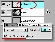 stamp tool options